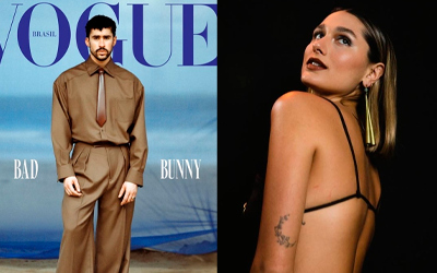 Astro aclamado, Bad Bunny usa grife de Sasha na capa da revista Vogue Brasil