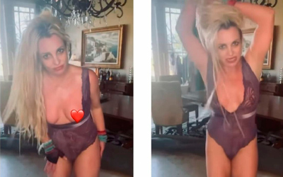 Britney Spears volta a causar nas redes ao publicar vídeo dançando de body rendado