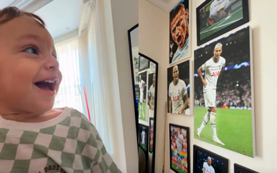 Filho de Richarlison encanta ao falar “papai” ao ver foto do jogador