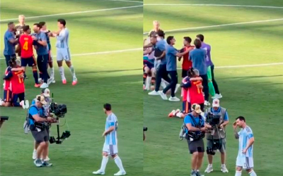 Confusão na final da Copa! Jogadores brigam e atitude de Messi rouba a cena