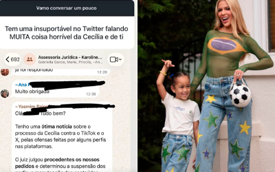 Karoline Lima toma medidas legais contra ataques à filha e revela decisão da Justiça